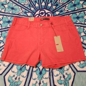 3/$20 Levi's Dark Orange Denim Shorts 14